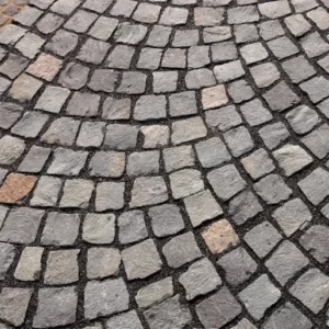 Piatra Cubica Andezit Albini 10x10x5 cm, Gri Verzui Antracit