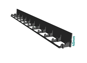 Bordura PP TERRA pt pavaj NEW FIX L=1 m, PL, H45