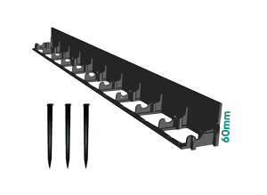Kit Bordura PP TERRA pt pavaj NEW FIX L=1 m, 3 ancore incluse, H60
