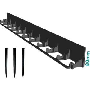 Kit Bordura PP TERRA pt pavaj NEW FIX L=1 m, 3 ancore incluse, H80