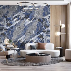 Gresie Zuma Blue High Glossy 889 - 60x120 cm