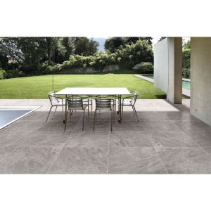 Gresie porțelanată rectificată Avio Quarzite Grey, 60x60x2 cm, mată