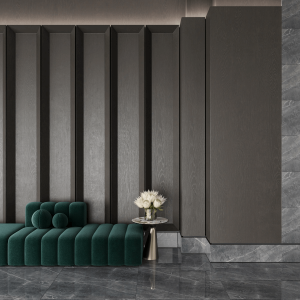 Gresie porțelanată rectificată Armany Grey Living, 60x120, Lucioasa