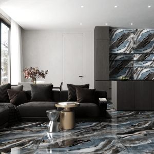 Gresie porțelanată rectificată Agua Natural, 60X120 cm, Superlucioasă