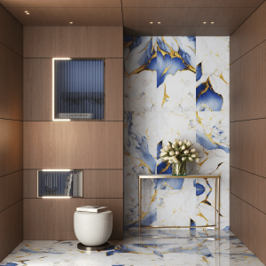 Gresie Aqua Blue Gold Living, 60x120, lucioasă