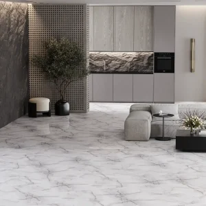 Gresie porțelanată rectificată Anti Sky Silver, 60X60, lucioasă