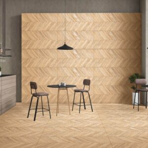 Gresie Chiron Pecan Carving - 60X120 cm, mată