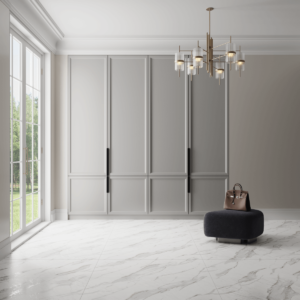 Gresie Stone Statuario White Carving - 60x120 cm, mată