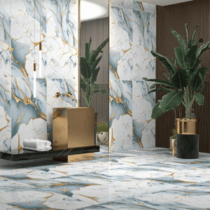 Gresie Pacific Gold Blue Glossy, 60x120 cm