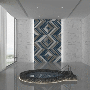 Gresie Slash Grey Glossy, 60x120 cm