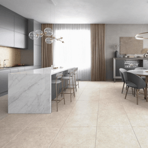 Gresie porțelanată Limestone Beige, 60x120 cm
