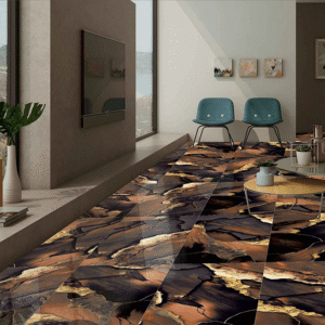 Gresie porțelanată Splendid Gold Brown, 60x120 cm