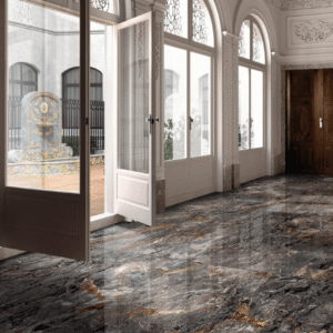 Gresie Mozart Black - High Gloss, 60x120 cm