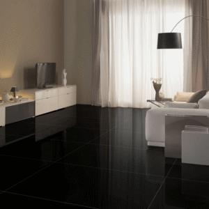 Gresie Plain Black Polished, 60x120 cm