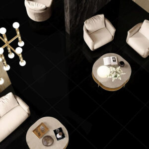 Gresie Plain Black Polished, 60x60 cm