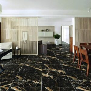 Gresie Theain Black - High Gloss, 60x60 cm