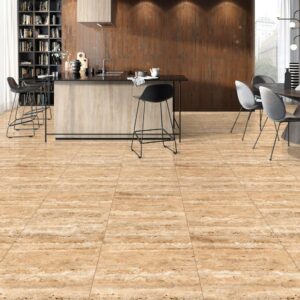 Gresie Travertino Gold Polished, 60x60 cm