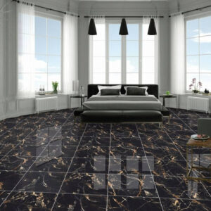 Gresie Veldez Black - High Gloss, 60x60 cm