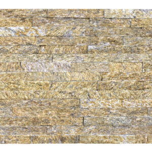 Piatra Naturala Tiger Skin Quartzite (ZT008) - 15X60 cm, cu nuanțe aurii și accente de gri