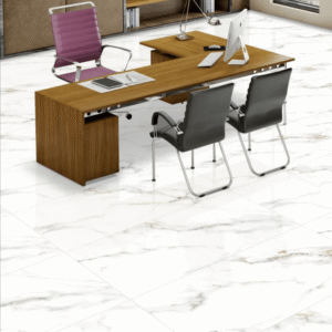 Gresie Zenith White Lucioasa, 60x120 cm