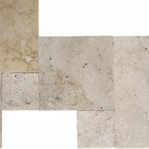 Travertin Natural Mix French Patern - 1.2 Cm