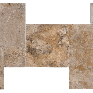Travertin Rustic Mix French Paternp Set - 1.2 cm