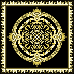 Covor ceramic T1212g Eternal Noir 120x120cm (4 Placi)