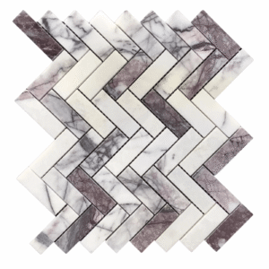 Mozaic din marmura Lilac Spic - 28.3x32.5x1 cm