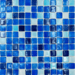 Mozaic din sticla Blue Mix - 31.5x31.5 cm