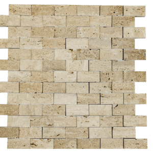 Mozaic din Travertin Classic Split Face - 29.5x30 cm