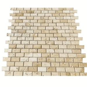 Mozaic din travertin Light Bizotat - 30.5x30.5x1 cm
