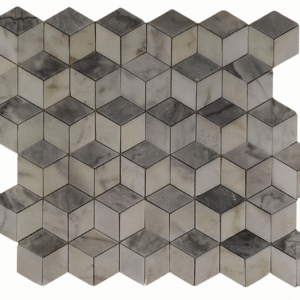 Mozaic Marmura Diamond White-grey - 30.5x26.6 cm
