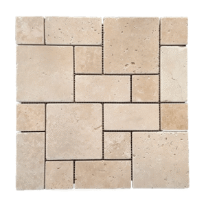 Mozaic mini Fp din Travertin Rustic - 30.5x30.5x1 cm