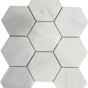 Mozaic din Dolomit Hexagon - 26.5x30.5 cm