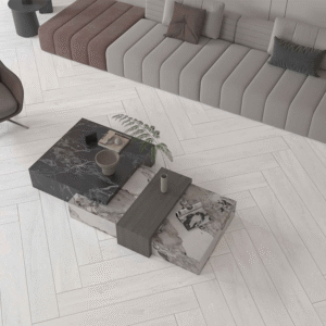 Gresie Ferrovia Wood White - 20x120 cm