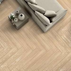 Gresie Kempas Crema 20x120 cm, mat-carving