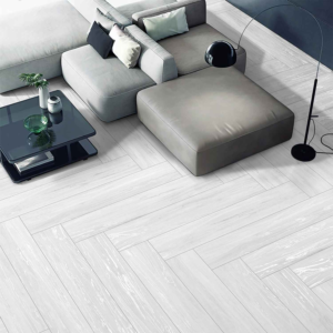 Gresie Kempas White 20x120 cm, mat-carving