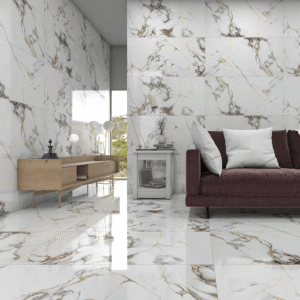 Gresie Grey Cloud Gold Glossy 60x120 cm