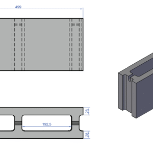 Boltar Gard 50x12x20 cm